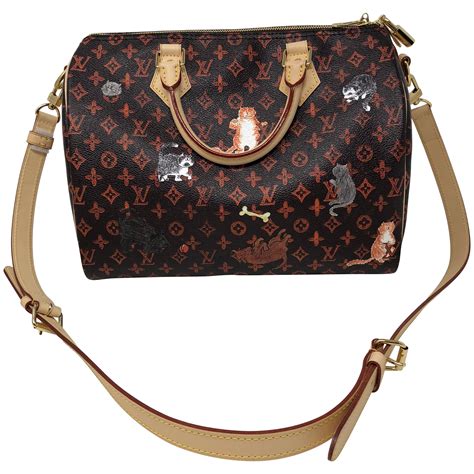 lv speedy 30 catogram|LOUIS VUITTON Catogram Speedy Bandouliere 30 Marron.